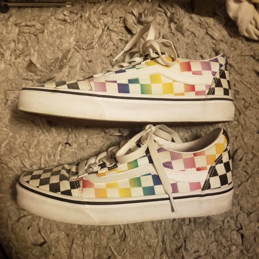 VANS WARD CHECKER SKATE SHOES - Picture 3 of 8